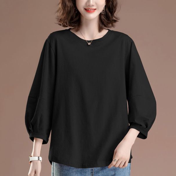 This Spring And Summer, This Stylish, Ageless, Versatile T-Shirt With Hong Kong-Inspired Lantern Sleeves And Short Sleev_ecoleips.com