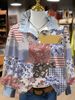 Women's Fashion Loose Sweatshirt 3D Printed Floral Long Sleeved Pleated Neck New Cross Border Hot Selling 2026 Factory Direct Sale_ecoleips.com