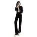 Trendy Matching Sweatshirt & Wide-Leg Pants Set – Women’s Casual Lounge Outfit (Breathable Polyester, Black/White, M-3XL)_ecoleips.com