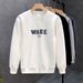 FW25 Matching Couple Cotton Crew Neck Sweatshirt - His & Hers_ecoleips.com
