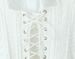 Women's Clothing Retro Sweet Lace Embroidery French Vintage Lace Embroidered Sweetheart Corset Tie Waist Flared Mini Dress – White (Sizes S, M, L)_ecoleips.com