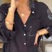 Women's Print Swallowtail Shirt Loose Fit Fashion Spring Summer New Independent Station Clothing_ecoleips.com