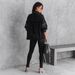 Women's Heavy Duty Style Chain Studded Single Breasted Coat_ecoleips.com