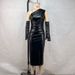 One Shoulder Strapless Leather Dress For Women Pleated Slim Fit Mini Dress With Side Slit Fashion_ecoleips.com