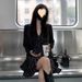 Spring And Autumn New Women's High-End Suit French Polka Dot Strap Little Black Dress_ecoleips.com