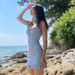 Women's Solid Color Halter Casual Midi Dress – Summer Resort Gown_ecoleips.com