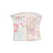 2026 Summer New American Style Pure And Delicate Print Strapless Vest For Women, Slim Fit, Sleeveless, Short Base Layer Top_ecoleips.com