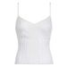Aria Basics Aria Basics European And American Style Summer Lace Trim Split Camisole With Deep V-neck, Solid Color Versatile Top For Hot Girls_ecoleips.com