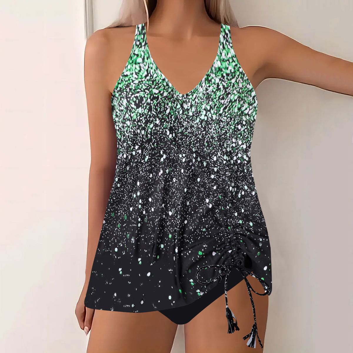 Plus Size Swimdress For Women – Floral Print Swimwear With Removable Bra Pads, UPF 50+ & High-Waisted Swim Skirt_ecoleips.com