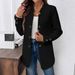 Autumn Winter European And American Women's Fashion New Cross-border Three-button Double-coat Jacket Blazer_ecoleips.com