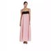 Muslim Dress Women Color Block Suspender Dress European American Style Muslim Fashion Direct Factory Supply Polyester_ecoleips.com