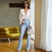 Voya Women's Clothing 2026 Spring/summer New International Station Hot Selling Sexy Strap Cardigan T-shirt Short V-neck Loose Long Sleeved Top_ecoleips.com