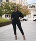 Trendy Two-Piece Women's Outfit Set - Stylish Long Sleeve Top & Pants (S-XXL) - Stretch Polyester Blend For All-Day Comfort_ecoleips.com