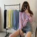 T-shirts Women Long Sleeve Summer Sun-proof Thin Solid Simple Top Loose Ins Trendy 4-color Female Girls Ulzzang Casual Chic New_ecoleips.com