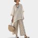 New 3D American Style Plus Size Women's Summer Casual Beach Vacation Two Piece Set Fashion Loose_ecoleips.com