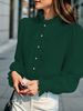 Verve Women's Shirt With Ruffle Hem Versatile Elegant Business Fashion Blouse_ecoleips.com