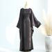Women's Clothing Loriya Plus Size Fashion Print Dress Women's Clothing Muslim Fashion Modest Abaya Dress_ecoleips.com