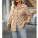 Women's Clothing Women's Autumn And Winter New Loose Waffle Casual Commuting Versatile Shirt_ecoleips.com