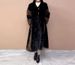 Luxury Faux Fur Coat For Women - Extra Long & Thick Winter Jacket With Stand Collar, Elegant Black-Brown Color Blocking, Plus Size Available_ecoleips.com