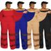 Women's Clothing Plus Size Women's Sexy Color Block Jumpsuit Fashion Long Sleeve For Formal & Casual For Women_ecoleips.com