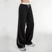 Women's Loose Casual Sweatpants American Style New Autumn Winter Fashion Sports Pants Wide Leg Street Style_ecoleips.com