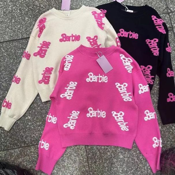 2026 Pink Sweater Autumn And Winter New Elegant Knitted Top Casual Wear_ecoleips.com