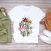 New Women's European And American Floral Plant Cartoon Round-neck Plus-size Short-sleeve T-shirt_ecoleips.com