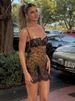 Weird Puss Leopard Print Wild Style Dress Women Mesh Patchwork Sling Low-Neck Sleeveless Hot Girls Street Fashion Mini Bodycon_ecoleips.com