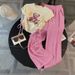 Women's New Short-sleeved Simple Wide-leg Pants Suit Summer Pink Temperament Leisure Medium And Long Fashion Two-piece Suit_ecoleips.com