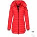 Women's Clothing Slim-Fit Quilted Jacket - Mid-Length Winter Coat With Cotton Fill (S-XXXL, 7 Colors)_ecoleips.com