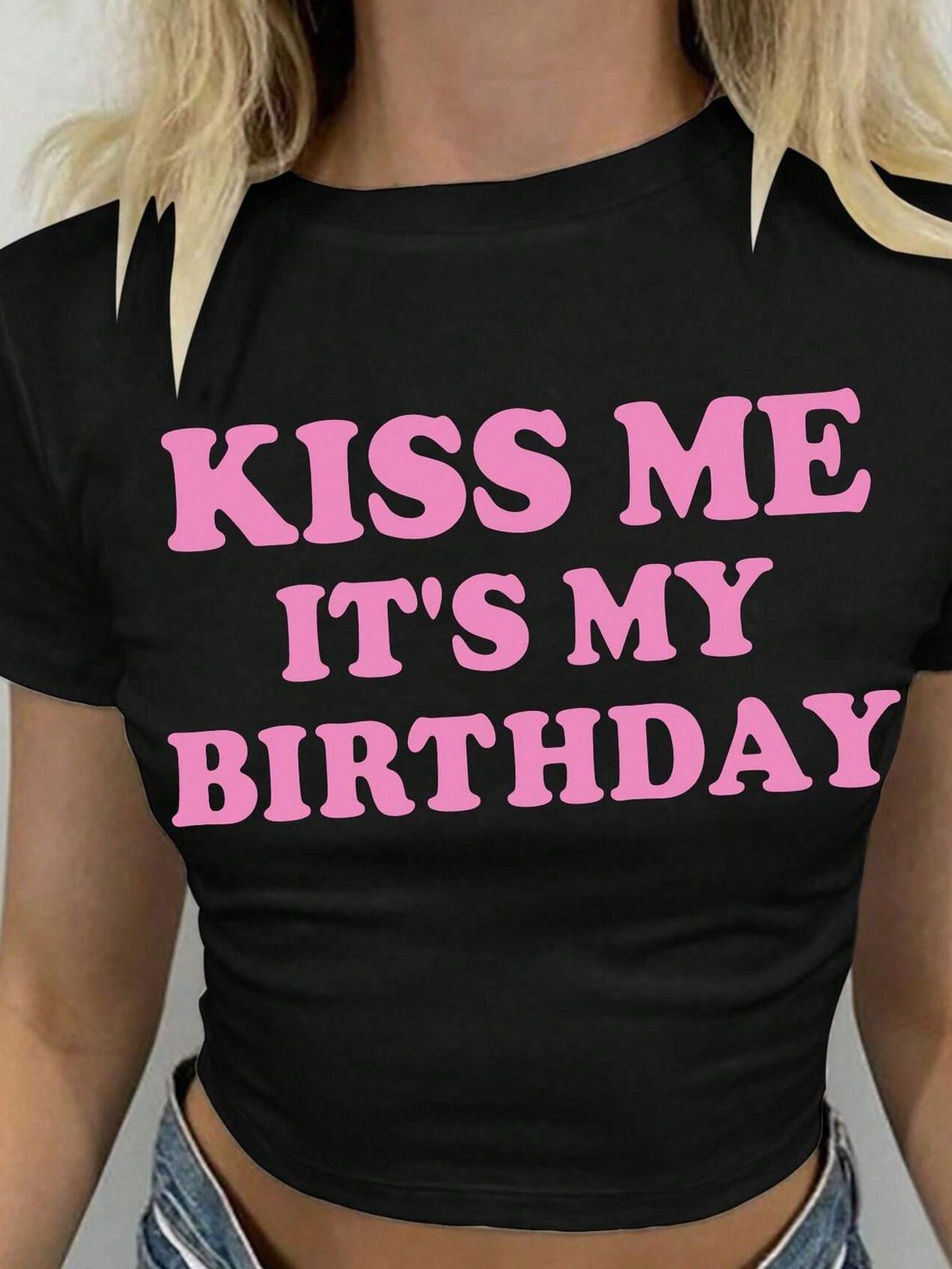European American Cross-border Women's Slim-fit Round-neck Tight-fitting Printed Short-sleeve T-shirt,_ecoleips.com