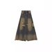 Niche Frayed Hem Ripped Denim For Women Summer 2025 New High Waist Versatile A-line Midi Skirt_ecoleips.com