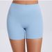 K Workwear Tight Shorts Women's High Waist Elastic Hip Lifting Button Yoga Pants Quick Drying Running Fitness Pants_ecoleips.com