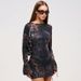 F24DS269 European And American Women's New Fashion Sexy Slim Round Neck Positioning Printed Long Sleeve_ecoleips.com