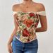Retro Print French Herringbone Slimming Shapewear Vest Top Camisole Wearable As Outerwear Or Innerwear For Women_ecoleips.com