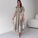 Spring 2025 European American Floral Print New Elegant Stylish Slimming Goddess-style Noble And Mature Dress_ecoleips.com