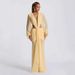 Women's Solid Color Chiffon Long Maxi Dress Long Mesh Sleeves Sexy Backless Hollow Out Fashion Party Dress_ecoleips.com