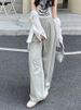 K Quick Drying Sports Pants, Women's New Product, High Waisted Loose Casual Pants, Hanging Straight Leg Wide Leg Pants_ecoleips.com