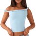 European American Women's Summer Solid Color Sleeveless Crop Top Sexy Twist Shoulder Strap New Style Wholesale_ecoleips.com