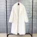 Luxury Faux Fur Coat – Longline Blazer-Collar Winter Coat With Detachable Fur Trim, Plus Size (S-4XL), Elegant & Warm (White/Grey/Black/Pink/Khaki)_ecoleips.com