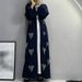 Muslim Dress Women Elegant Pearl-Embellished Muslim Abaya – Modest Long Dress With Luxurious Details For Women_ecoleips.com