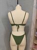 Women's Clothing Women's Two Piece Bikini Set European American Style Popular Polyester Fabric With Underwire Side Ties_ecoleips.com