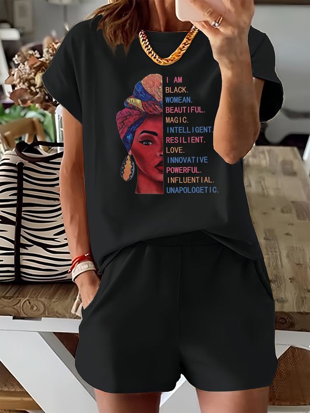 Women’s 2 Piece Outfit Set – Oversized Graphic T-Shirt And Biker Shorts Matching Set, Casual Summer Lounge Tracksuit For Daily Wear-362_ecoleips.com