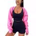 Women's Long Sleeve Short Jacket Loose Fit Fashionable Street Style Solid Color New Clothing_ecoleips.com