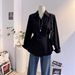 Women's Clothing Women's Style Long Sleeved Shirt Belted Waist Slimming Style Top For Autumn Commuting Stylish Design_ecoleips.com