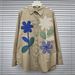 Women's Long Sleeve Blouse With Floral Embroidery, Loose Fit Oversized Shirt, Vintage Inspired Design For Casual Wear_ecoleips.com