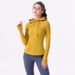 Women's Brushed Hooded Sports Jacket Yogawear SWIFTSPEED Fitness Hoodie for Running And Fitness_ecoleips.com
