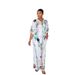 Women's Satin Printed Elegant Short Sleeve Shirt Wide Leg Pants Casual Two Piece Set RC3327_ecoleips.com