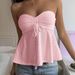 2026 Summer New Women's Clothing High-end Sweet And Spicy Style Strapless Vest Slim Fit Sleeveless Top_ecoleips.com
