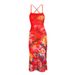 AD466 European And American Cross-border New Style Halter Neck Elegant Sexy Satin Mesh Printed Backless Tube Top Bodycon_ecoleips.com